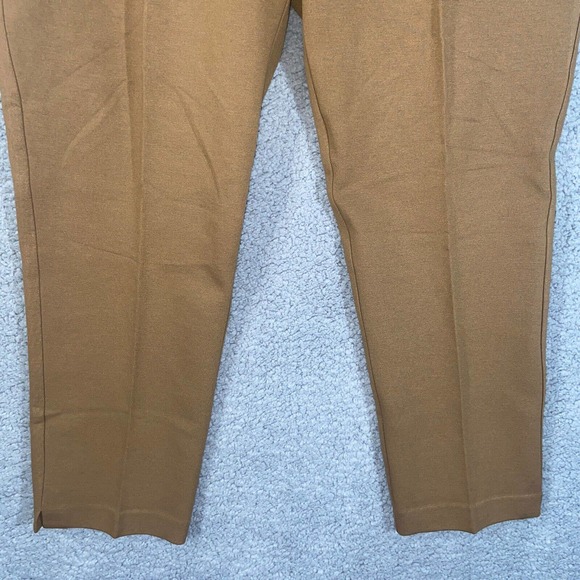 Chico's Pants Womens 2.5 Brown Flat Front Slash Pockets Straight Casual Career - Picture 13 of 15